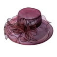 thumbnail image 7 of Wide Brim Derby Hats for Women Fancy Hats Derby Fascinator for Women Spring Hats for Women Garden Party Hats Tea Party Headband Spring Festival Hats for Women High Tea Hat Wedding Hats, 7 of 7