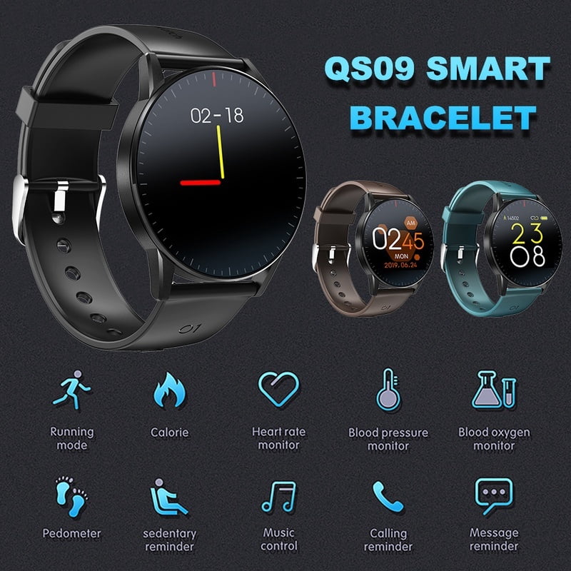 Willstar - QS09 Smart Watch Fitness Tracker with Heart Rate Blood Pressure  Monitor Men Women Outdoor Waterproof Sport Watches Pedometer - Walmart.com  - Walmart.com