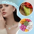 thumbnail image 4 of 5Pcs 5 Styles Porcelain Stitch Markers Animal Theme Crochet Stitch Marker Charms Knitting Locking Marker with Leverback Earring Findings, 4 of 4