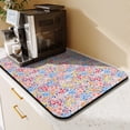 thumbnail image 2 of Washable Rubber Pioneer Colorful Floral Dish Drying Mats for Kitchen Counter Home Large Coffee Bar Pad Accessories and Decor for Utensils Stemware 23.5''x15.5'', 2 of 7
