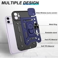 thumbnail image 5 of for iPhone 11 Phone Case with HD Screen Protector, Heavy Duty Shockproof with 360° Rotation Metal Kickstand [Military Grade] Protective Case for iPhone 11, Blue, 5 of 15