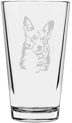 Happy Rottweiler 16 oz Fun Unique Rottweiler Themed Dog Gifts and Party Decor for Women and Men Pint Glass for Beer 