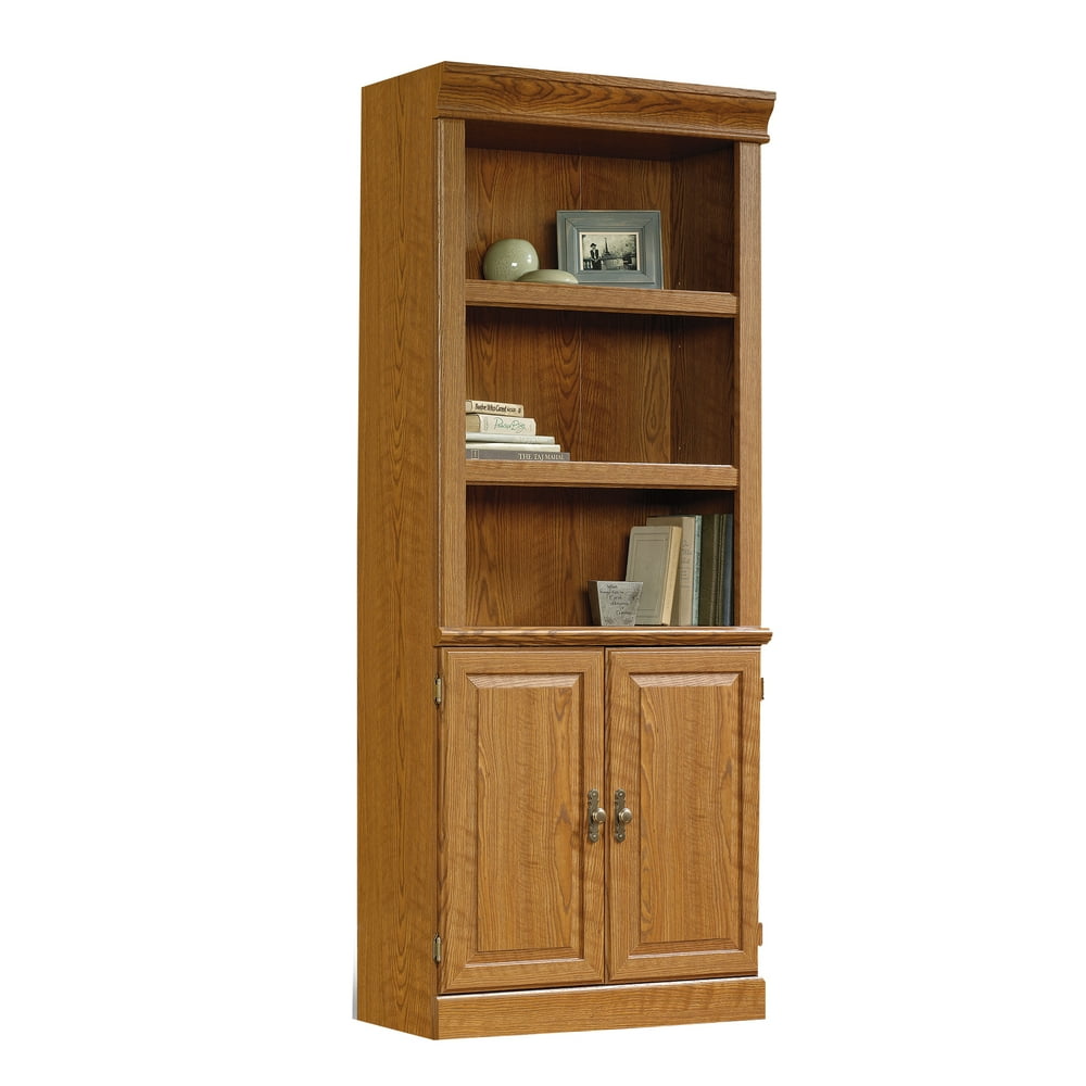 Sauder Orchard Hills Library with Doors, Carolina Oak Finish Walmart