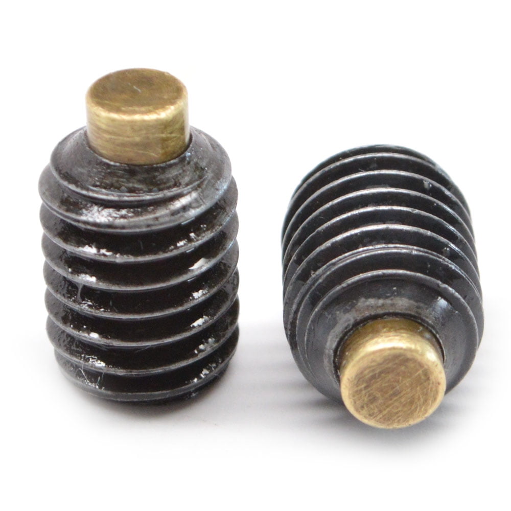 #10-32 x 3/8" Fine Thread Socket Set Screw Cup Point Brass 