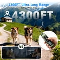 thumbnail image 3 of Dog Shock Collar with Remote Control for 2 Dogs, 4300FT Dog Training Collar for 5–120 lbs Small Medium Large Dogs, Waterproof Rechargeable, No-Shock Mode, Security Lock, Beep, Vibration, Shock, 3 of 10
