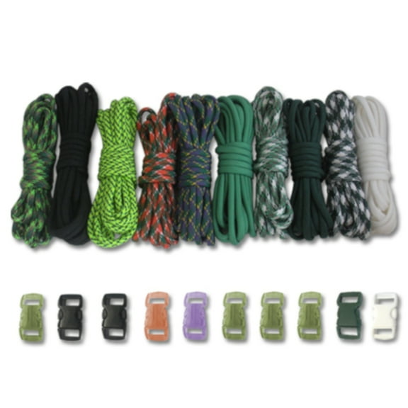Paracord Planet 550lb Type III Paracord Combo Crafting Kits with Buckles