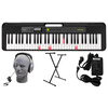 Casio LK-S250 PPK 61-Key Premium Lighted Keyboard Pack with Stand, Headphones & Power Supply