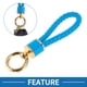 thumbnail image 2 of Llavero para Automóvil Unique Bargains Llavero Universal con Anillo para Llaves de Fob de Cuero Sintético Aleación de Zinc Tono Dorado Azul 1 Pcs, 2 of 6