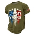 thumbnail image 2 of Men's USA 250 Years Patriotic T-Shirt American Flag Graphic Casual Tee USA 250th Anniversary Shirt, 2 of 5