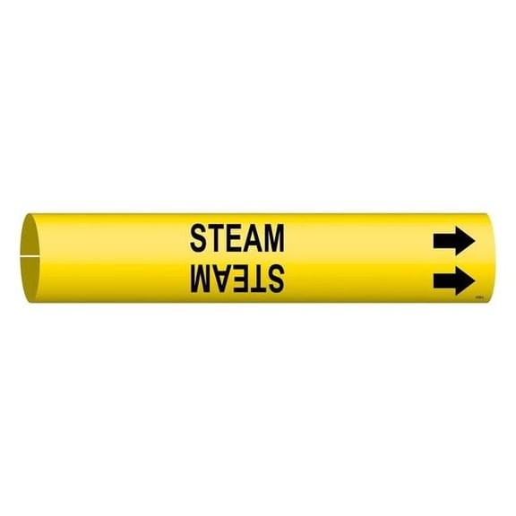 Brady Pipe Marker,Steam,2 in H,2 in W 4129-C