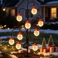 thumbnail image 5 of Christmas Solar Tree Stake Lights 5 Styles Outdoor Yard Decor, Twinkling LED Garden Stakes with Santa Snowman Reindeer Designs, Christmas Porch Decorations, Christmas Lawn Ornaments, Style D, 5 of 5