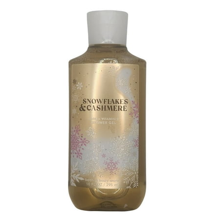 Bath and Body Works Snowflakes & Cashmere Shower Gel with Aloe + Vitamin E (10 FL OZ / 295 mL)