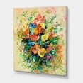 thumbnail image 3 of Designart ' Ancient Fresh Flowers Bouquet Of Wildflowers ' Traditional Canvas Wall Art Print, 3 of 4