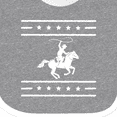 thumbnail image 4 of Inktastic Cowboy Silhouette Team Roping Rodeo Boys or Girls Baby Bib, 4 of 4