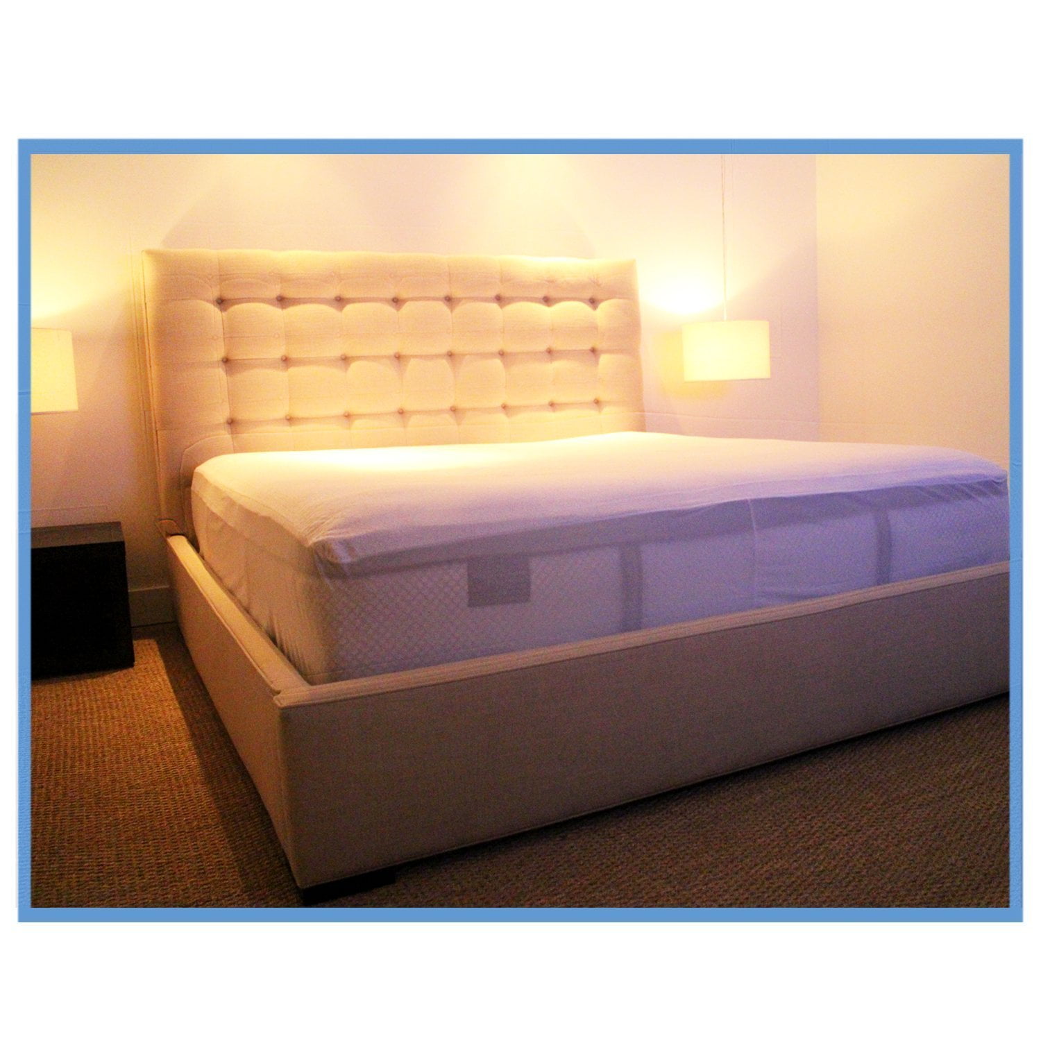 Leggett /& Platt Sleep Plush Mattress Protector Bed Sheet with Ultra-Soft and Waterproof Fabric King Leggett /& Platt Home Textiles QD0448