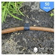 50Pack 5.25" Drip Hold Stakes for 1/2 Drip Tubing Irrigation