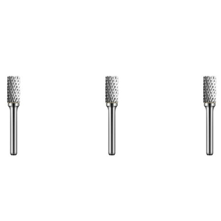 

3X Tungsten Carbide Burr Double Cut Tool Die Grinder Bits 1/4 Inch for Wood Carving Metal Working Grinding