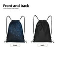 thumbnail image 5 of Easygdp Blue Glitter Retro Drawstring Backpack, Beach Sackpack, Travel Sackpack Lightweight for Sports, Gym, Travel, Swimming - Medium, 5 of 9