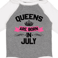 thumbnail image 4 of Inktastic Queens Are Born in July Boys or Girls Long Sleeve Baby Bodysuit, 4 of 5