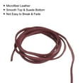thumbnail image 4 of Uxcell 5.47 Yards 2.6mm Flat Leather Cord Suede String for DIY Crafts, Wine Red 3Pack, 4 of 6