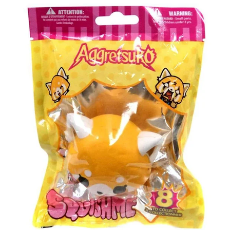 Squishme Just Toys Aggretsuko Sanrio 1 Single Bag Squeeze Toy