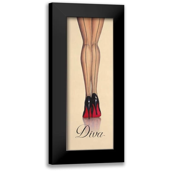Fabiano, Marco 8x14 Black Modern Framed Museum Art Print Titled - Diva