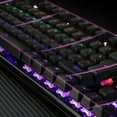 thumbnail image 4 of Teclado de retroiluminación luminosa NKRO, 87 teclas, teclado mecánico para juegos con cable USB para PC Ndcxsfigh Para estrenar, 4 of 8