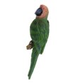 thumbnail image 1 of 20 tipos de adornos de escritorio de loro de resina natural, modelo de pájaro, adornos de juguete 31 cm Mira a la izquierda verde, 1 of 9