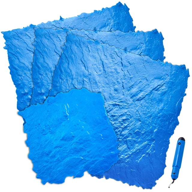 VEVOR Tapis pour Tampons à Béton 36 Po et 18 Po 4 Pcs Moules en Polyuréthane pour Peau Texturée