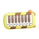 thumbnail image 4 of Piano de juguete para bebé, juguete Musical para bebé, viaje, educación temprana, Piano de bolsillo para educación temprana, juguete musical iluminado amarillo, 4 of 9