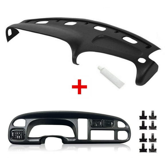 For 98-02 Dodge Ram 1500/2500/3500 Pickup Dashboard Dash Bezel & Dash Cover