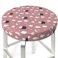 thumbnail image 3 of Fotbe Cute Calf Stool Covers Round,Waterproof Round Bar Stool Covers Bar Chair Covers Washable Stool Cushion Slipcover for 12-14 Inch Chair-12 inch, 3 of 7