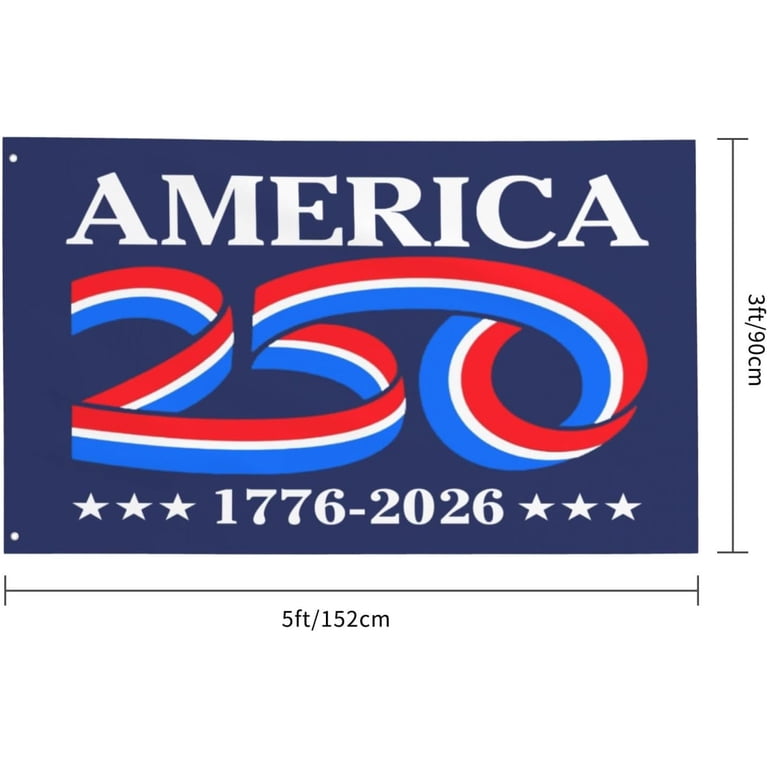 America 250th Birthday 250 Years Usa 1776 2026 Flag 3x5 Banner for