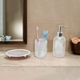 thumbnail image 4 of Unique Bargains 1 Set Durable Dot Bathroom Accessories Kit Clear Glass, 4 of 4