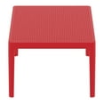 thumbnail image 3 of Luxury Commercial Living 39.5" Red Patio Solid Rectangular Lounge Coffee Table, 3 of 6