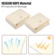 thumbnail image 3 of Yescom 2 Pack 22Ft Triangle Sun Shade Sail UV Block Commercial Carpark Pool Camping Playground Outdoor Off White, 3 of 10