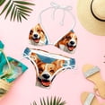 thumbnail image 6 of Corgi Dog Detachable Sponge Adjustable Strap Bikini Set Two-Pack Swimsuit Swim Suit - Beach Pool Vacation Club, 6 of 6