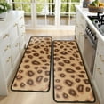 thumbnail image 4 of Kitchen Rugs Sets Of 2,Leopard Pattern Anti Fatigue Kitchen Mat Rugs Non Slip Washable,Decorative Kitchen Floor Mats for Kitchen,Sink,Laundry,17"x47"+17"x47", 4 of 5
