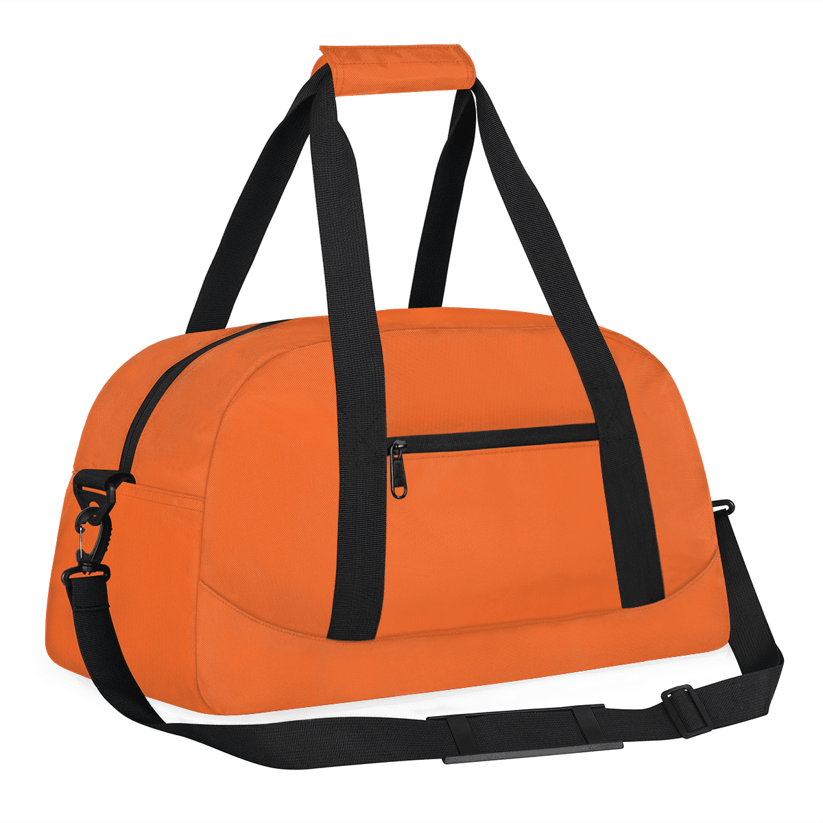 Herdesigns Orange Sports Duffle Bag for Women & Men, Gym Bag Dance Bag Overnight Bag Carry On Weekender Travel Bag