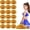 Golden, variant on EONQY Plastic Cheerleading Poms, 18Pcs Super Cute Cheerleading pom poms Cheer Dance Pom Pom with Plastic Handle for Game, Sports, Aerobics