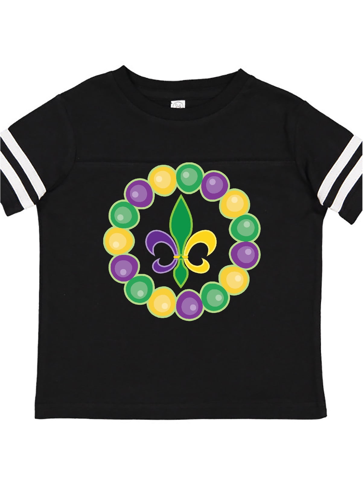 INKtastic Mardi Gras Beads And Fleur De Lis Toddler TShirt Walmart