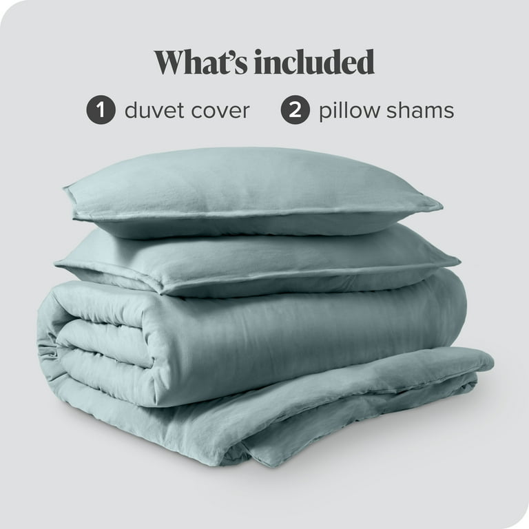 Bare Home Sandwashed Duvet Cover Set - Ultra-Soft - Premium 1800