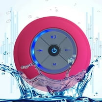 Latrodar Portable Bluetooth Speaker Wireless Shower Speakers Well-Made Speaker Loudspeaker Pink 4x4 Inch Home Essentials