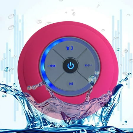 xgfhyjeh Portable Wireless Bluetooth Speaker Waterproof Shower Speakers With RGB Light Stereo Sound Clearance