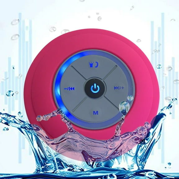 Bluetooth Speaker under $5! CQCYD Portable Bluetooth Speaker with Suction Cup, Wireless Shower Speaker IPX4 Waterproof, Hand Car Mini Loudspeaker with Subwoofer