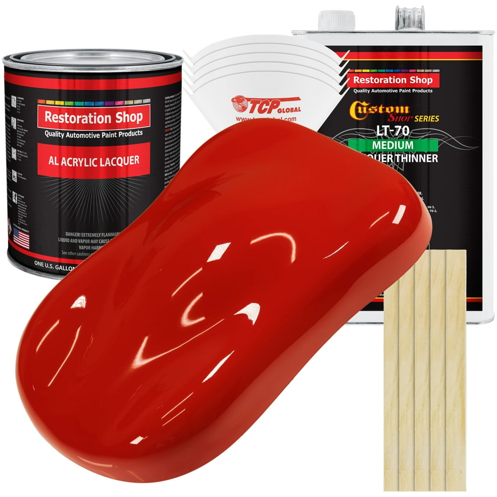 Restoration Shop Swift Red Acrylic Lacquer Auto Paint Complete