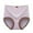 Purple, variant on ShomPort Panties for Women Stretchy High Waist Underwear Lace Trim Comfortable Hipster Briefs