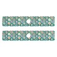 thumbnail image 7 of Yayeee Faucet Mat for Kitchen Sink 30" Diatomite Long Splash Guard Pad, Green Geometric Flowers, 2 Pack, 7 of 7