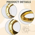 thumbnail image 6 of 8Pcs Curtain Grommets Plastic Drapery Roman Ring Curtain Eyelet Inner Diameter 1.77 Inches for Household Window Door Rods DIY Decoration Curtain Drapery Fabric(Golden) DIY, 6 of 9