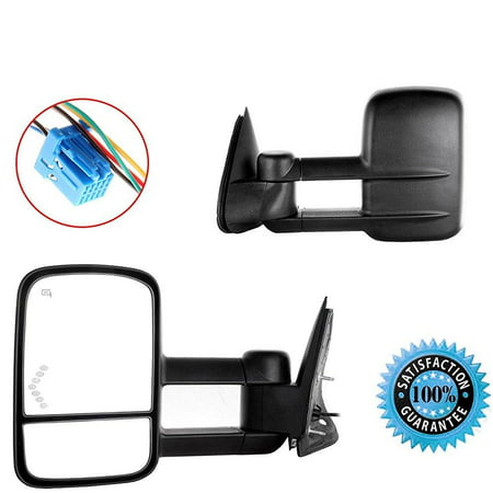 scitoo driver and passenger power tow side mirrors heated signal telescopic for chevy gmc pickup truck gm1320355
